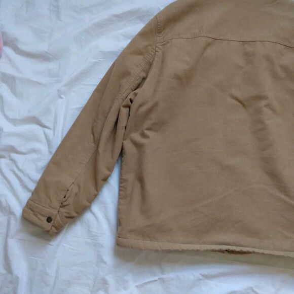 Levi’s Corduroy Trucker Jacket Tan Cotton Sherpa Fleece Lined 90s Y2K Men’s XL - Picture 14 of 16